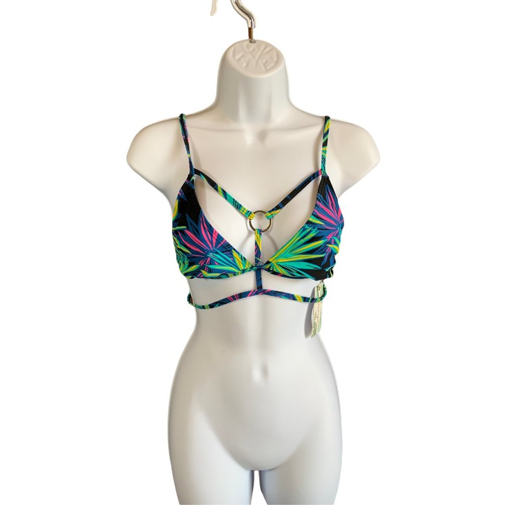 Bikini Top by Envya Size Small Skimpy Cut-Out